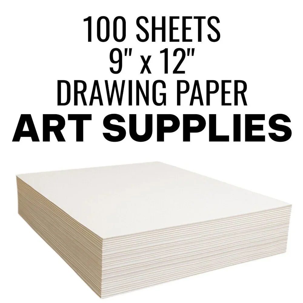 NEW Art Supplies Drawing Paper White Standard Weight 9